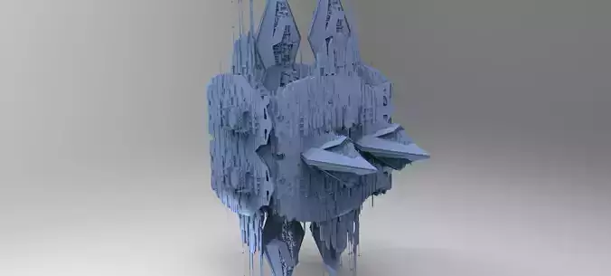 Hellraiser Cube Space station Huge 12 3D model