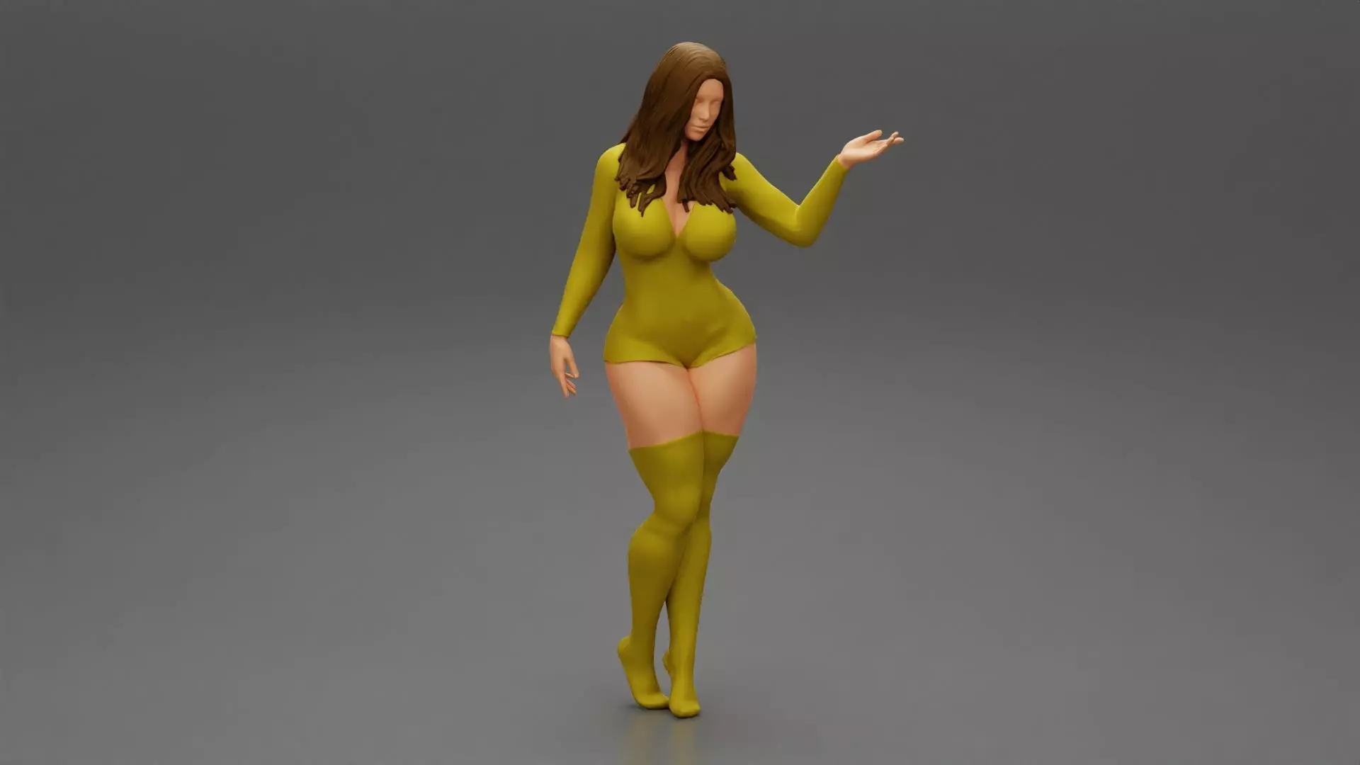 Sexy Woman wearing Sleepwear Home 3D print model
