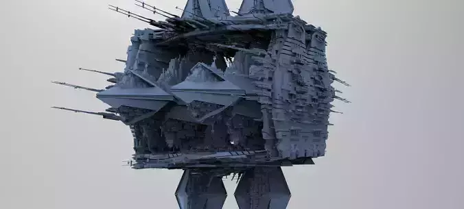 Hellraiser Cube Space station Huge 13 3D model