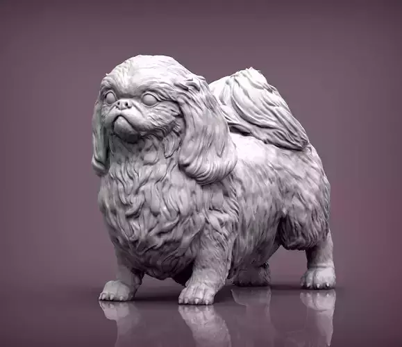 Pekingese figurine of dog