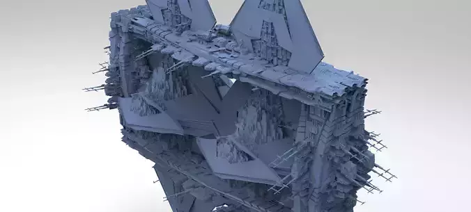 Hellraiser Cube Space station Huge 14 3D model