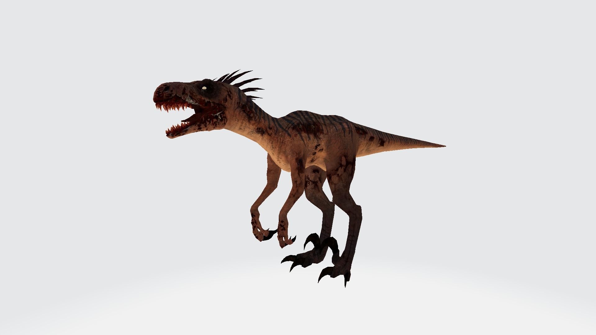 Raptor dinosaur 3D model_1
