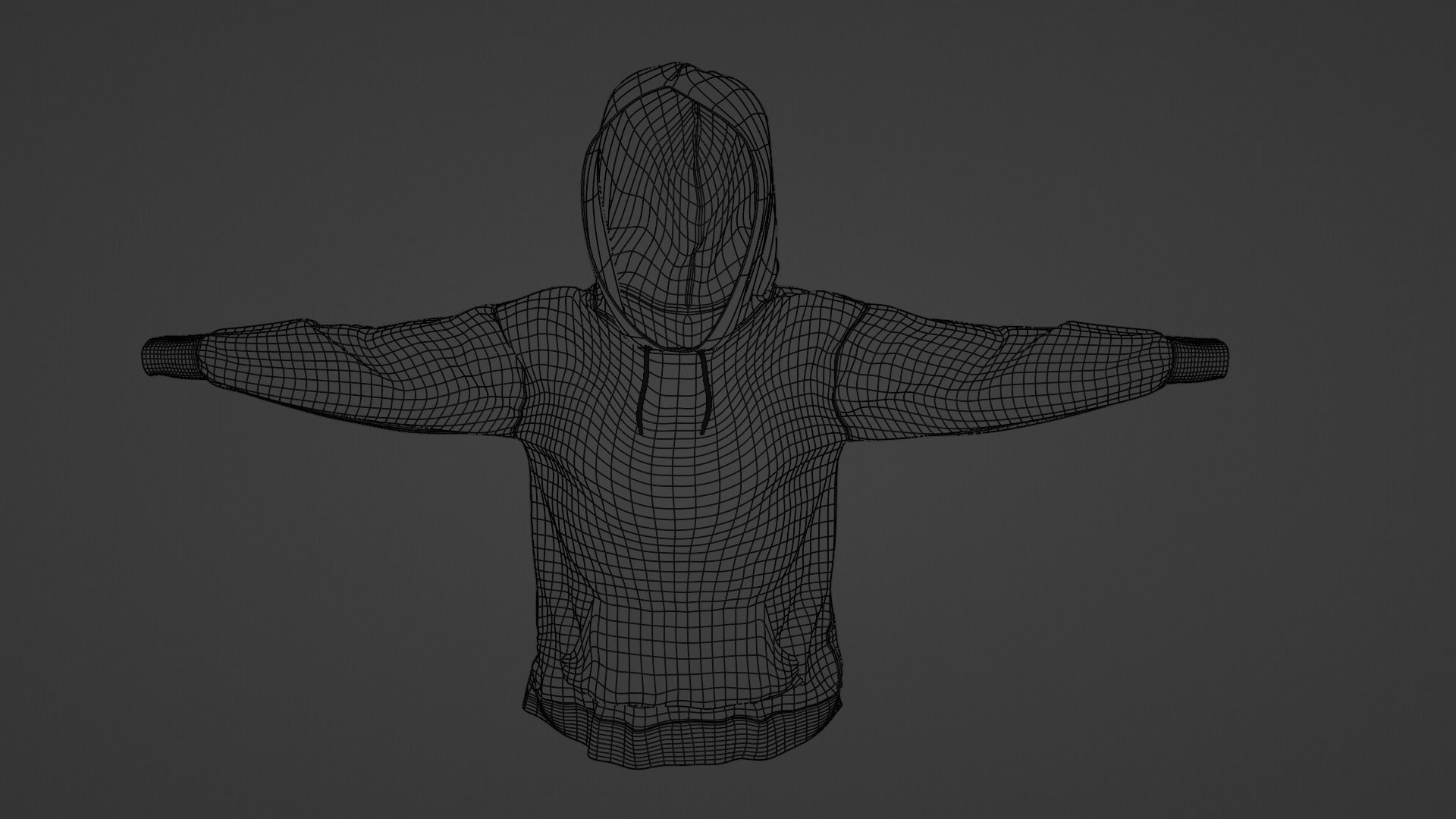Hoodie Low-poly 3D model_13