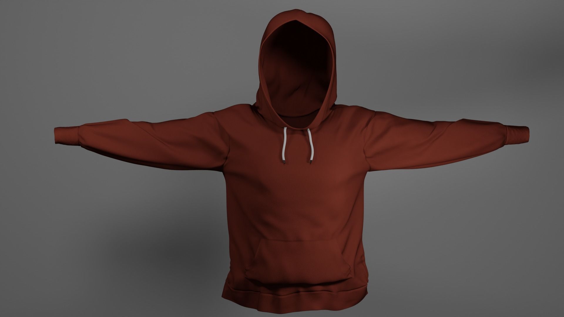 Hoodie Low-poly 3D model_8