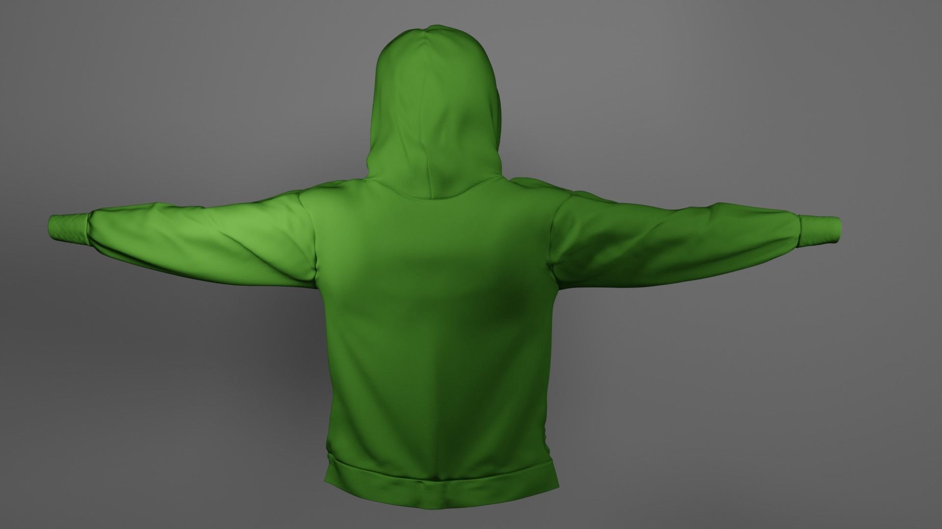 Hoodie Low-poly 3D model_4