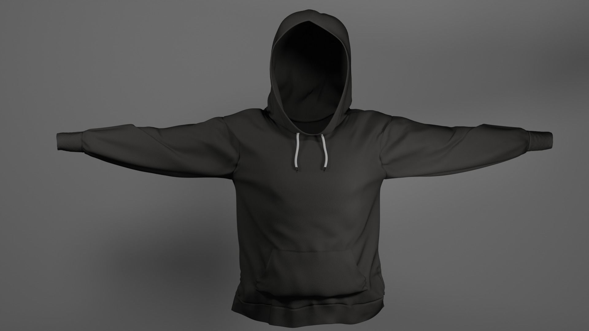 Hoodie Low-poly 3D model_12