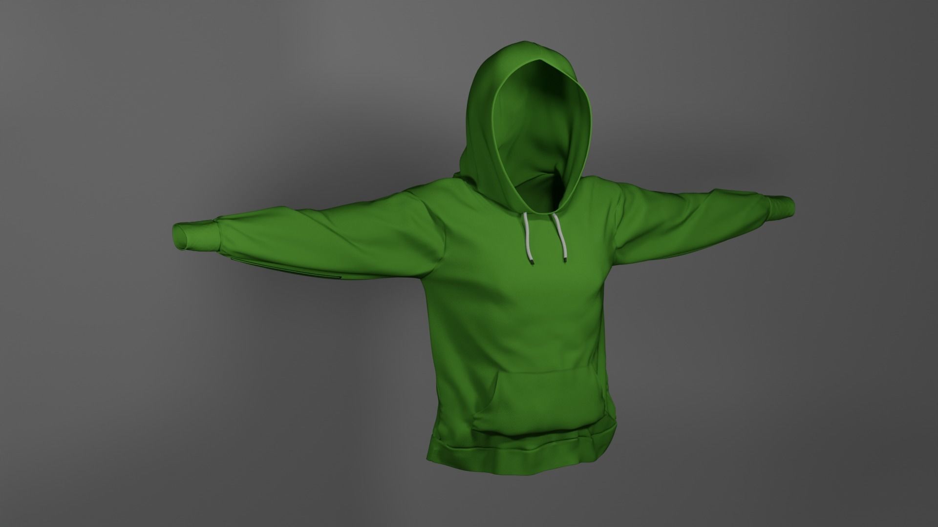 Hoodie Low-poly 3D model_1