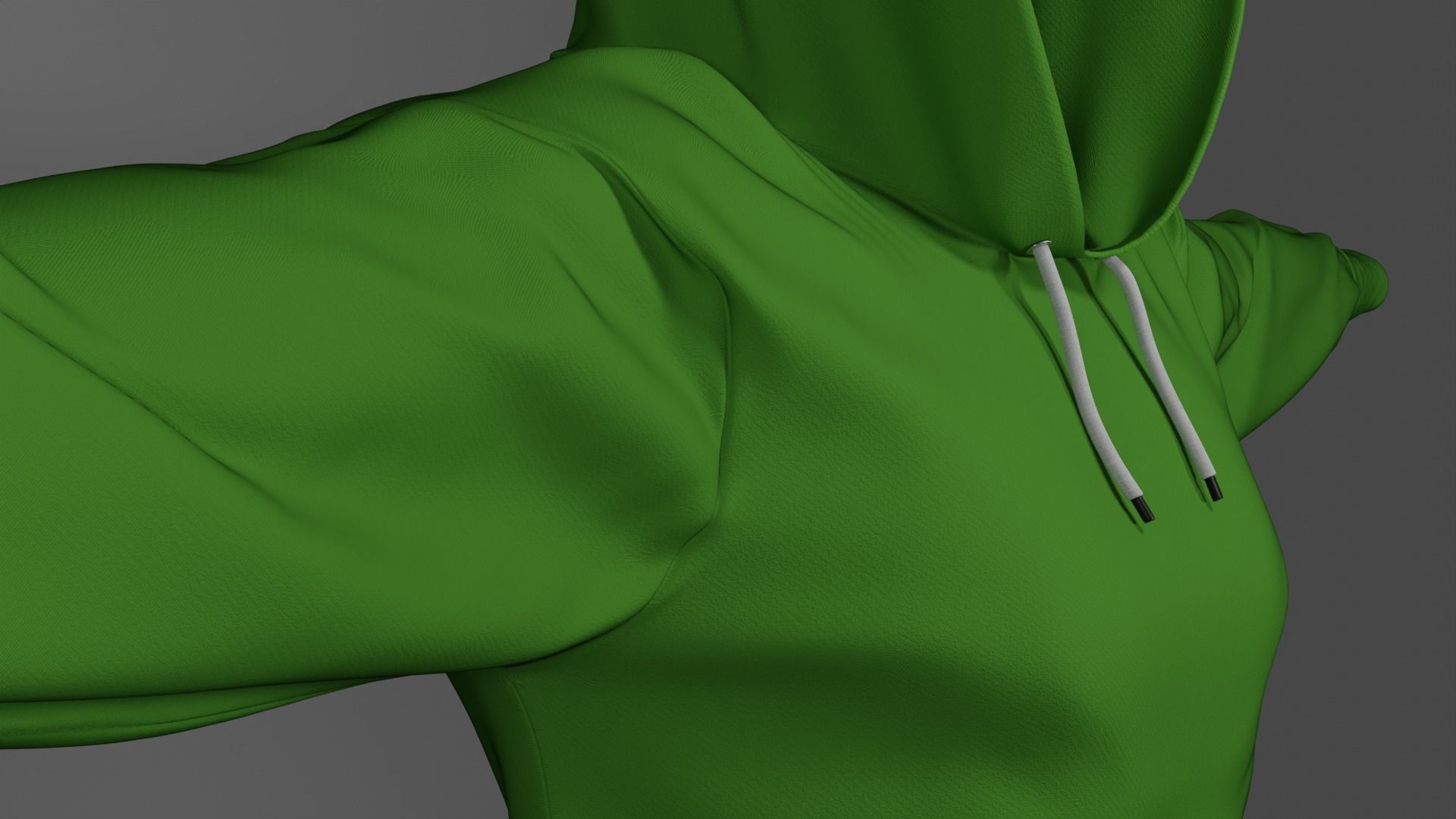 Hoodie Low-poly 3D model_5