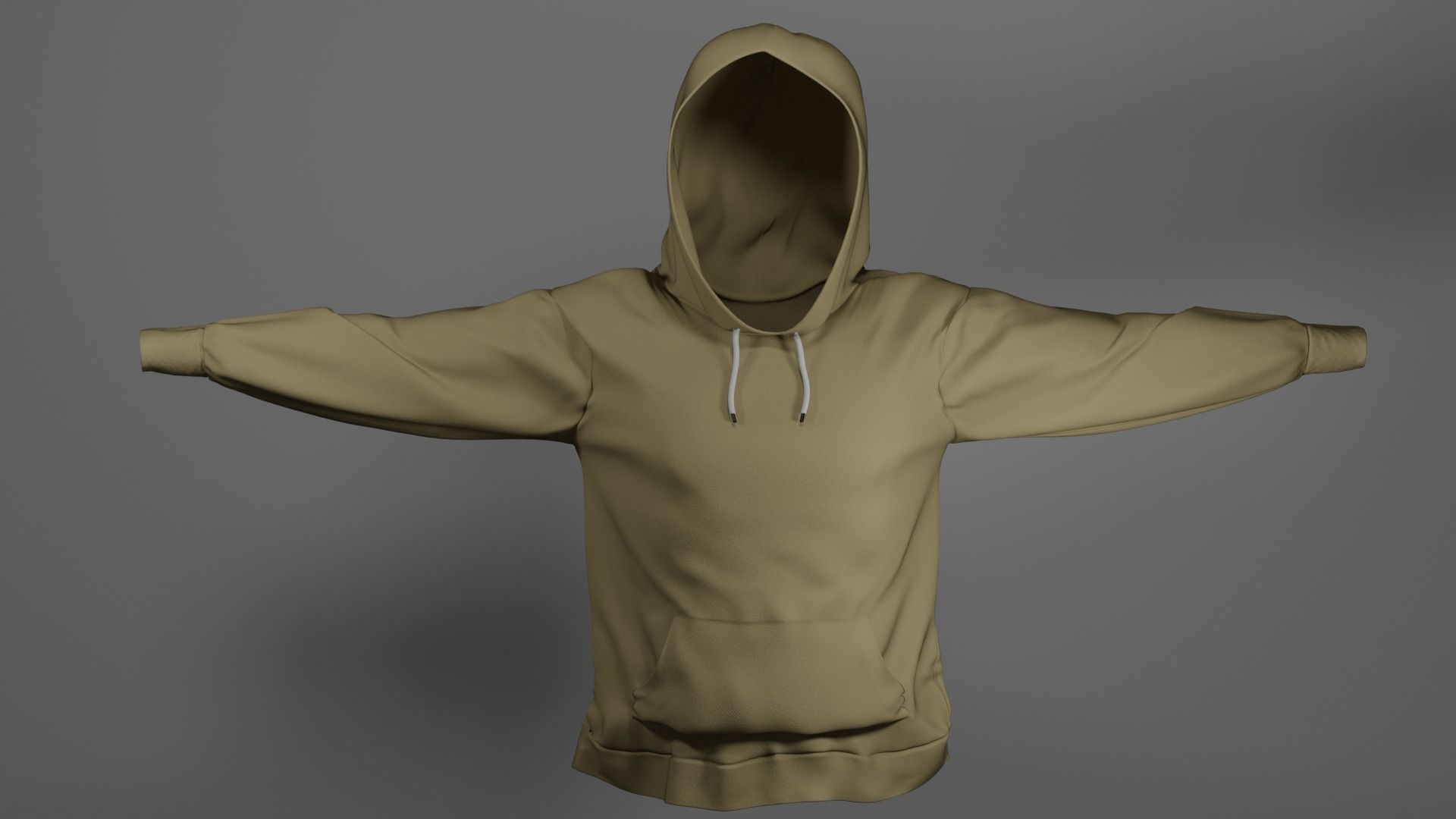 Hoodie Low-poly 3D model_7