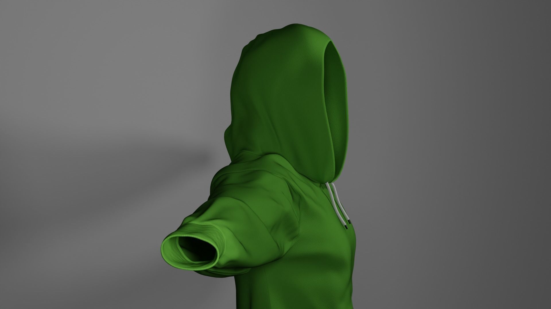 Hoodie Low-poly 3D model_3