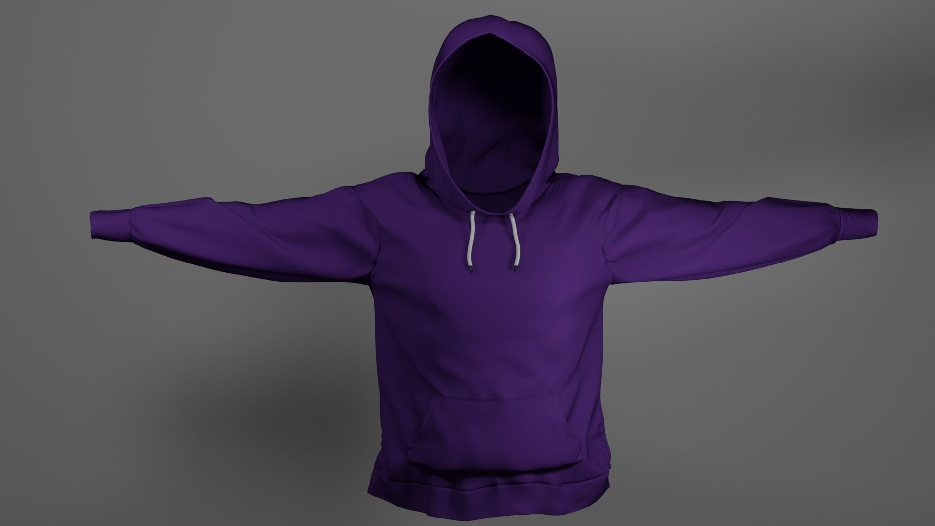 Hoodie Low-poly 3D model_9