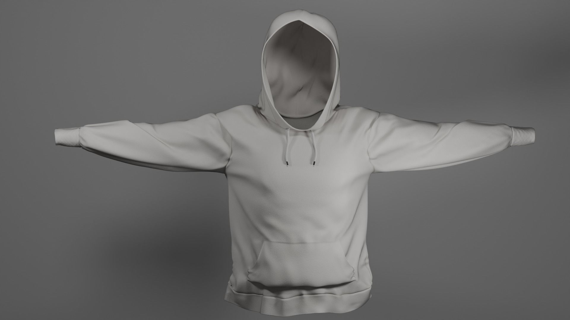 Hoodie Low-poly 3D model_6