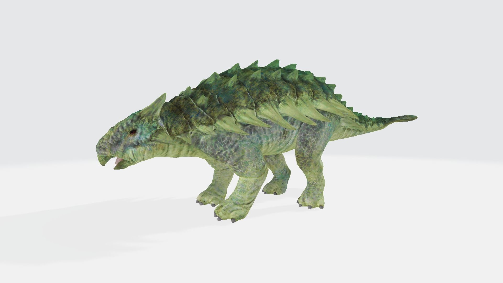 Saichania dinosaur 3D model_1