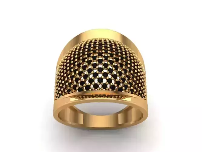 Jewelry gold ring with diamonds