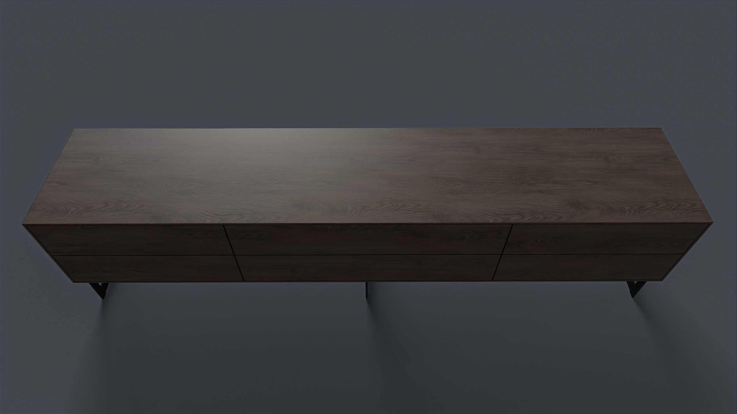 Bellagio TV Dresser 2 PBR Game Ready  Low-poly 3D model_12