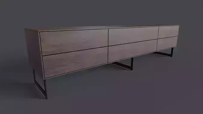 Bellagio TV Dresser 2 PBR Game Ready 