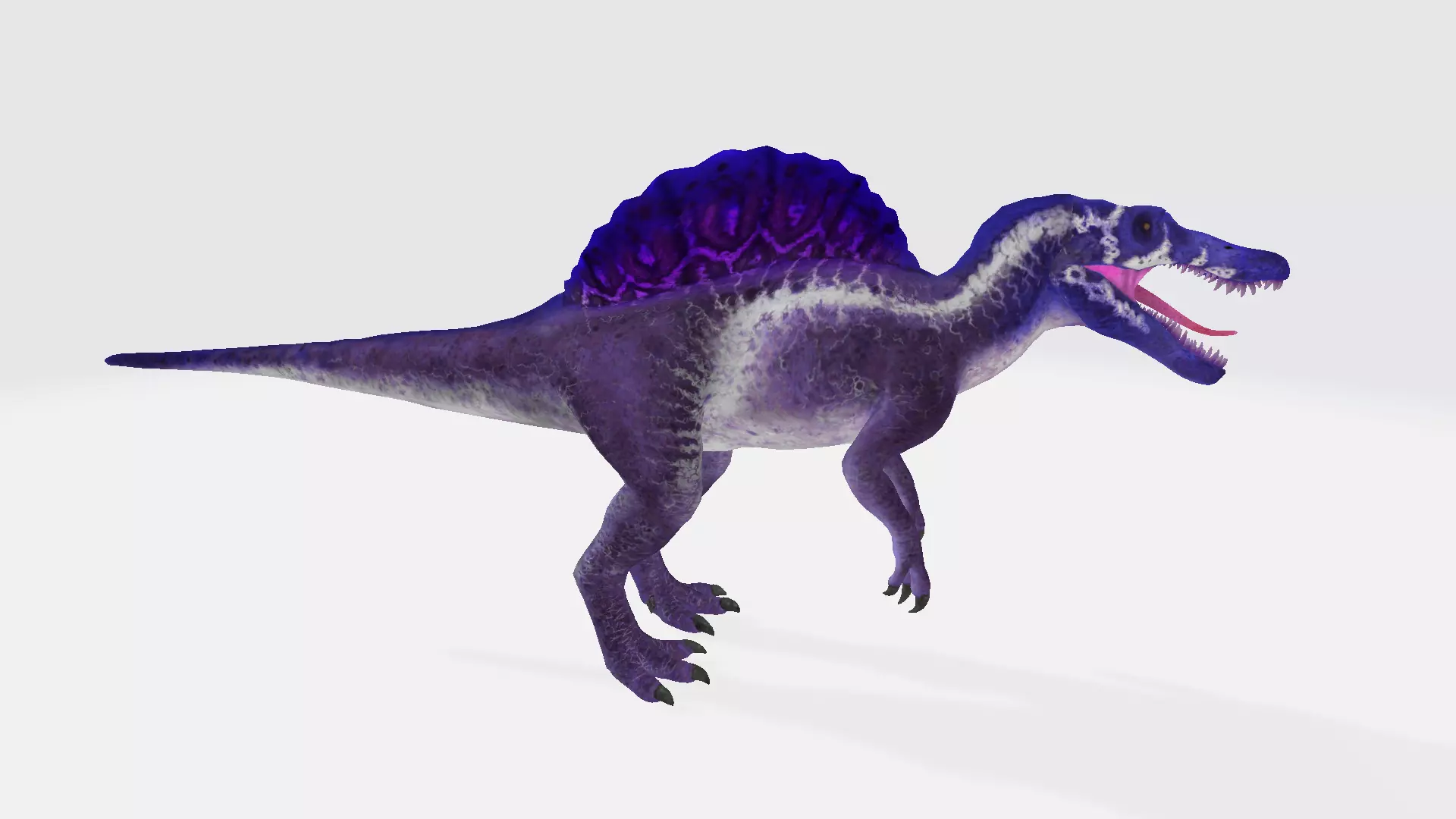 Siamosaurus dinosaur 3D model_0