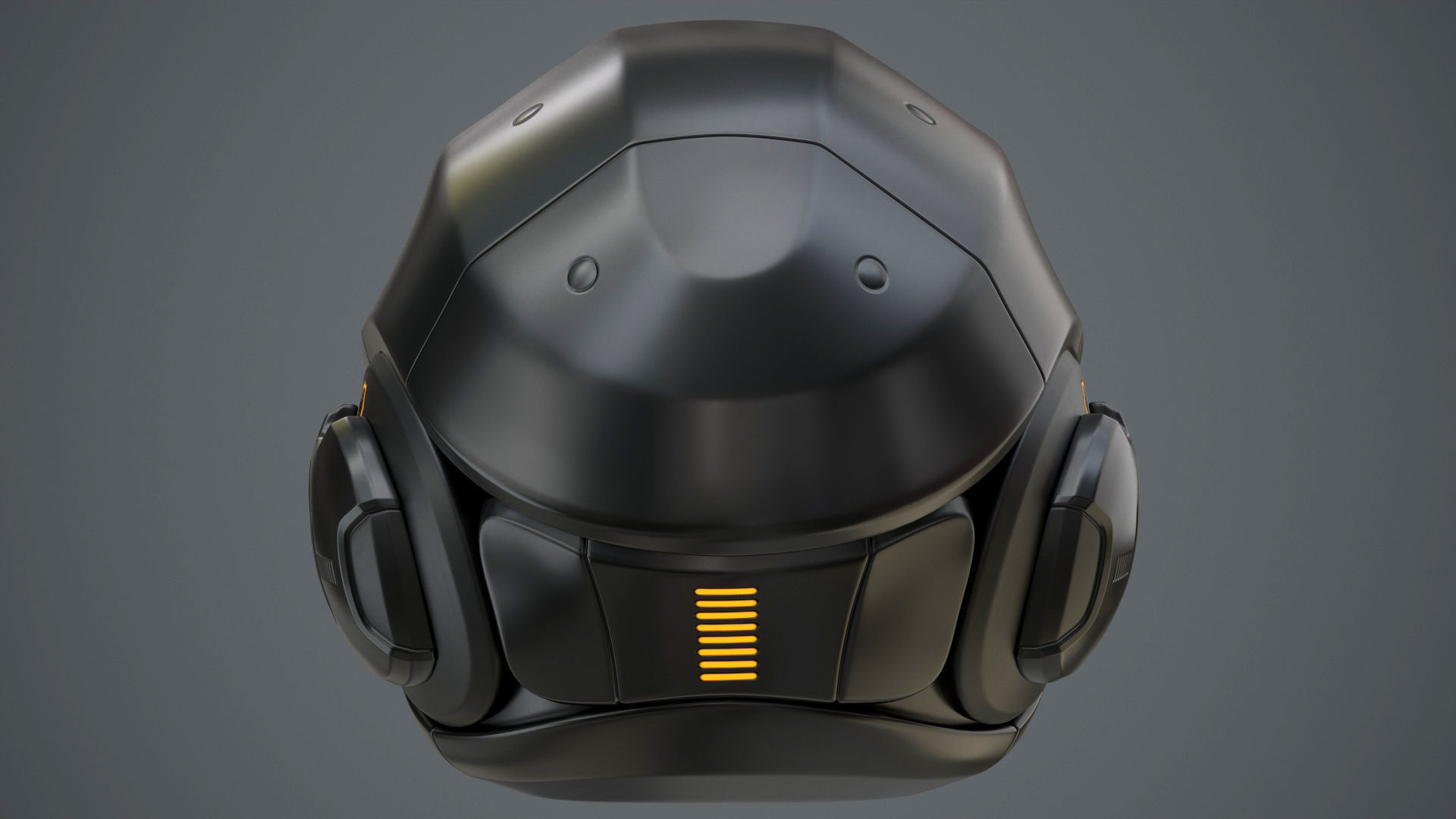 Sci-Fi Helmet 2 Low-poly 3D model_52