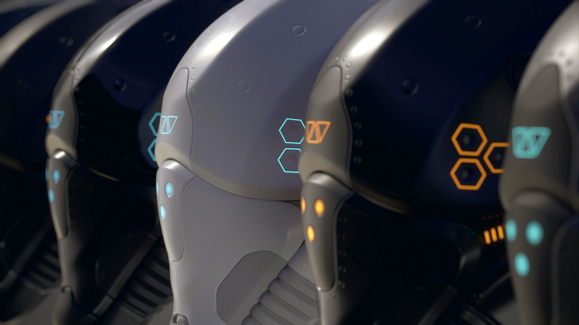 Sci-Fi Helmet 2 Low-poly 3D model_21