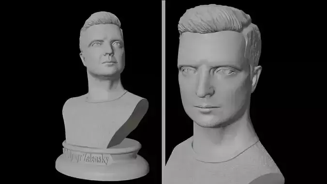  Zelensky Volodymyr President bust for 3D 3D print model