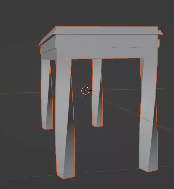 Table twisted legs sample Free 3D model
