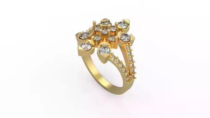 Woman Solitaire Ring 363