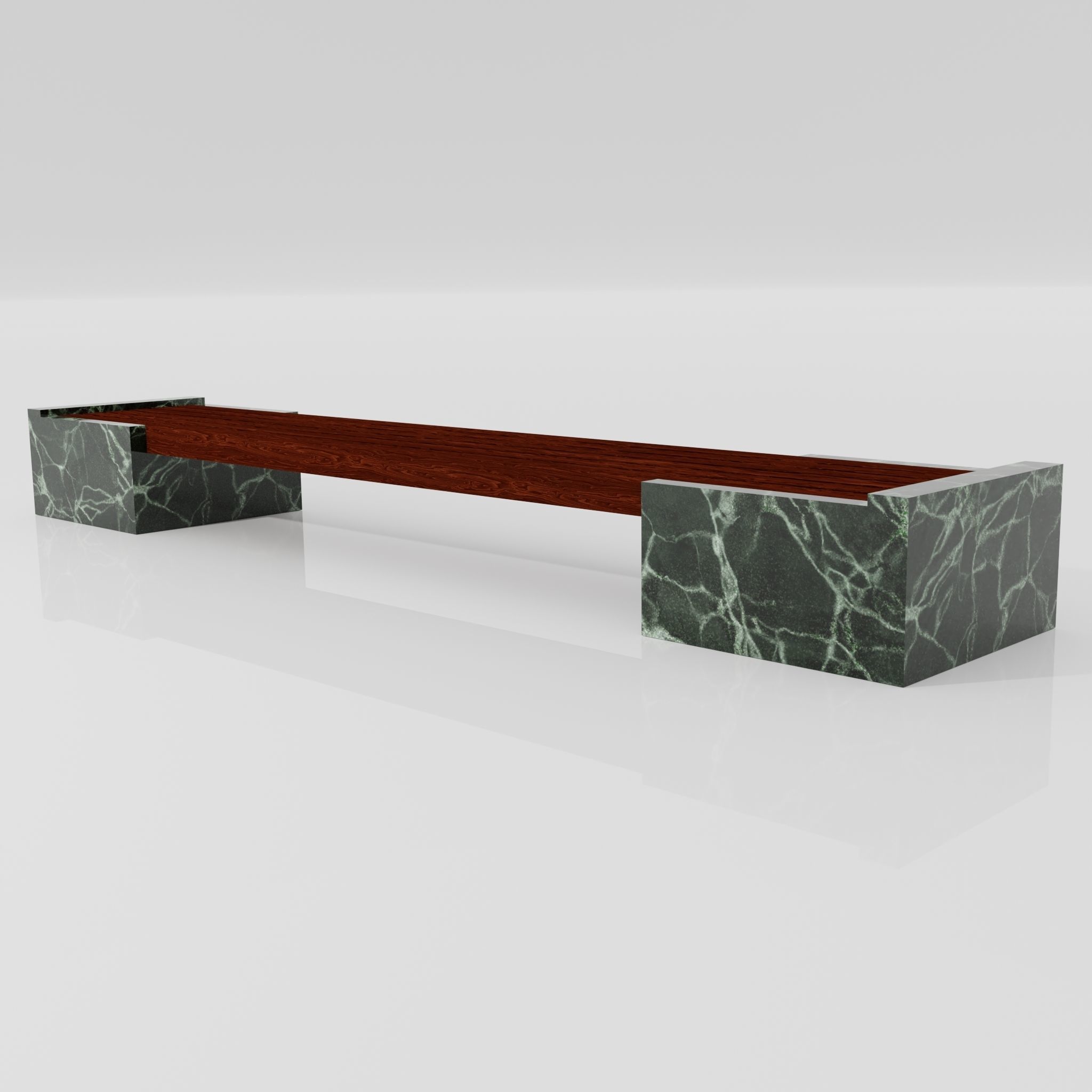 Marble Bench 3D model_5