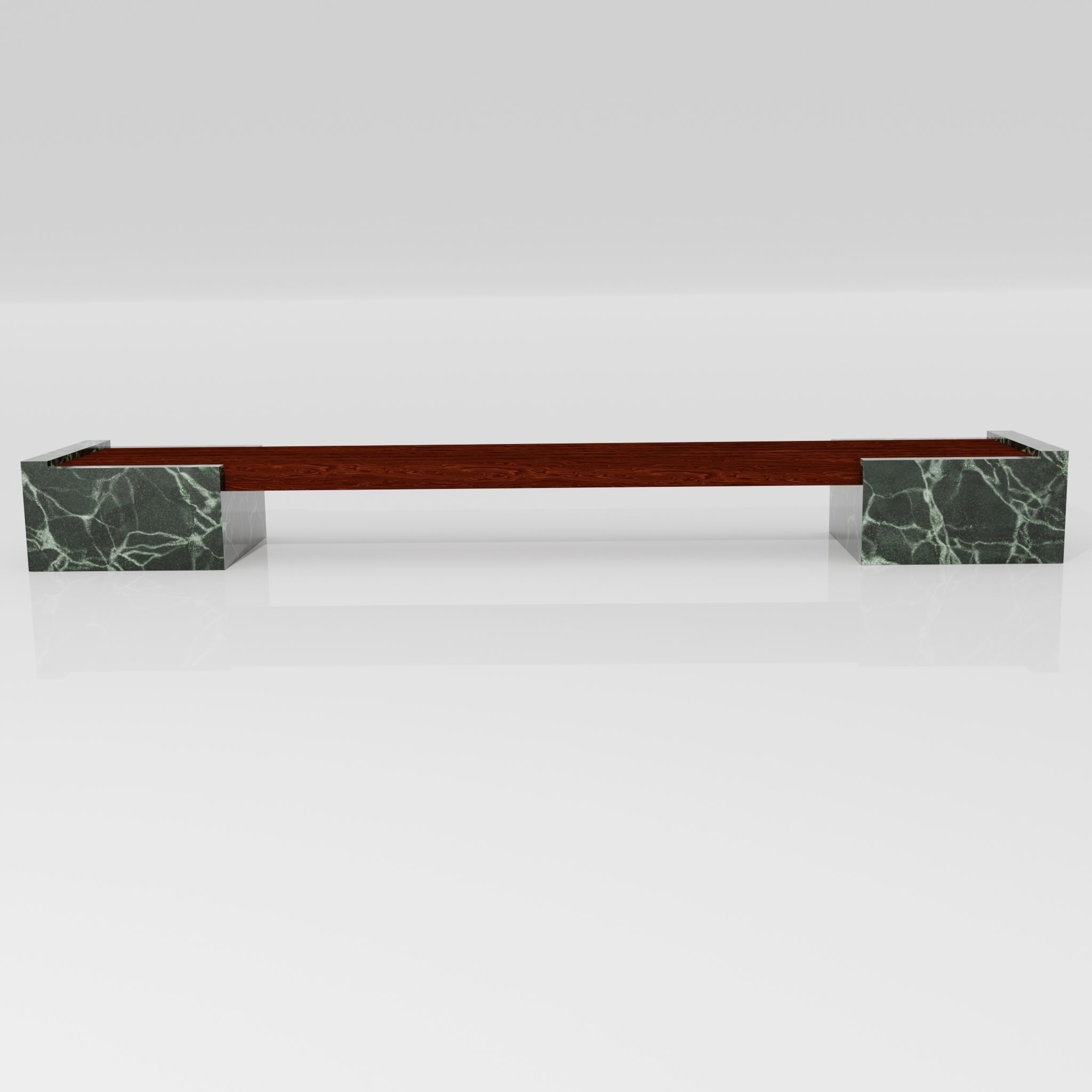 Marble Bench 3D model_4