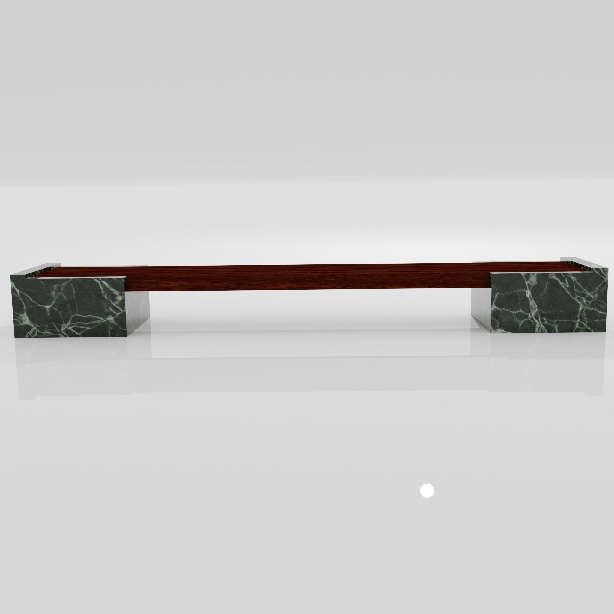 Marble Bench 3D model_8