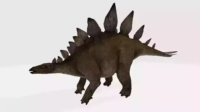 Stegosaurus dinosaur with spikes