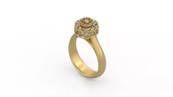 Woman Solitaire Ring 374