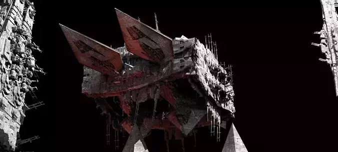 Hellraiser Cube Space station Maze temple 2  3D model