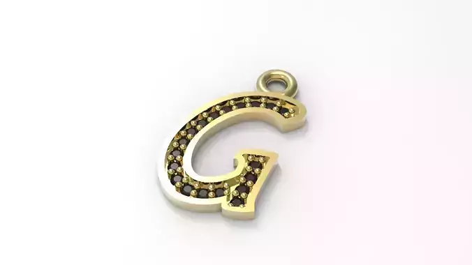 G Letter Alphabet Pendant
