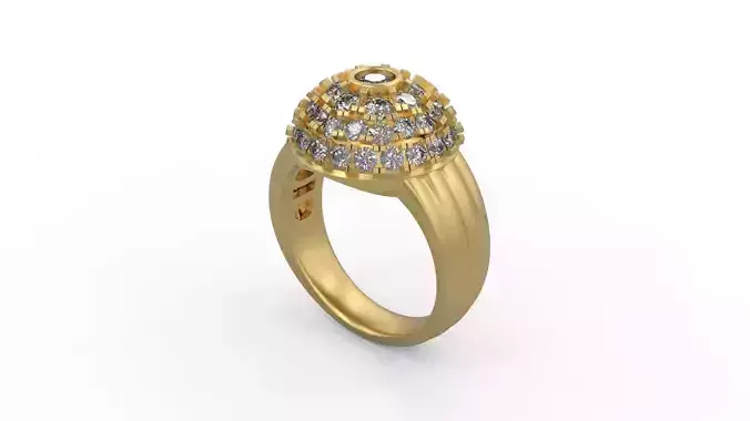 Woman Solitaire Ring 378