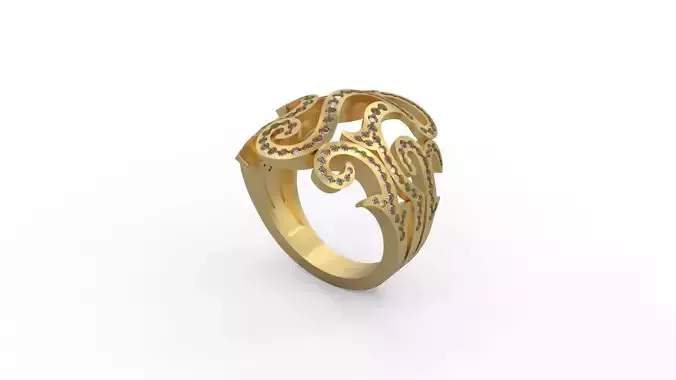 Woman Solitaire Ring 383