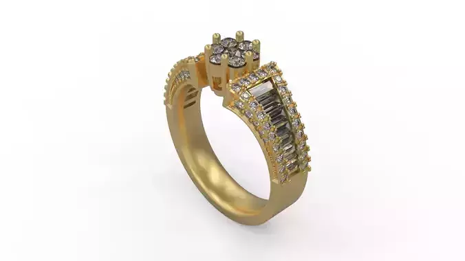 Woman Solitaire Ring 389