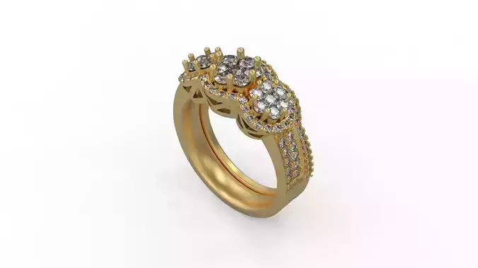 Woman Solitaire Ring 390