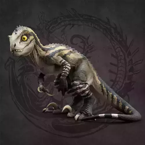Baby raptor  3D print model