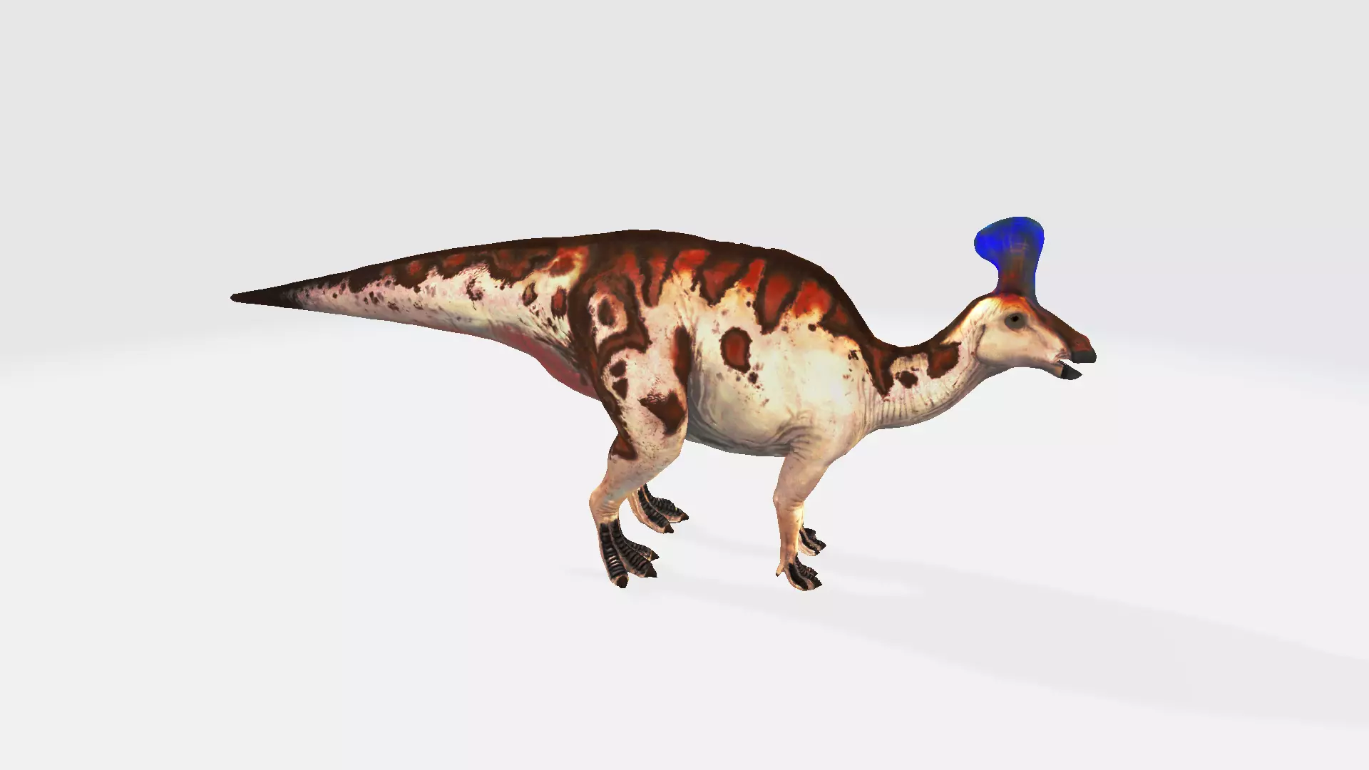 Tsintaosaurus dinosaur 3D model_0