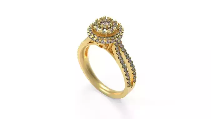 Woman Solitaire Ring 398