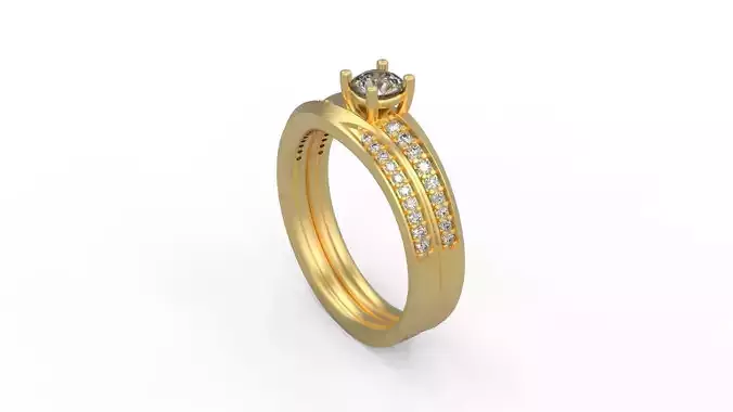 Woman Solitaire Ring 399