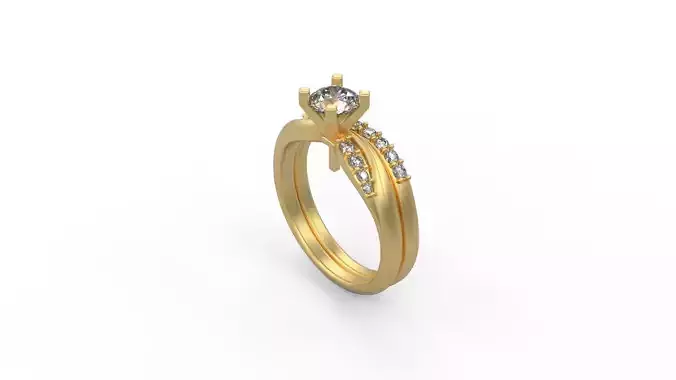 Woman Solitaire Ring 403