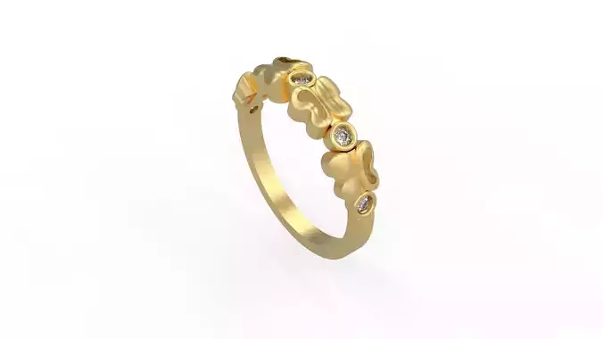 Woman Solitaire Ring 408