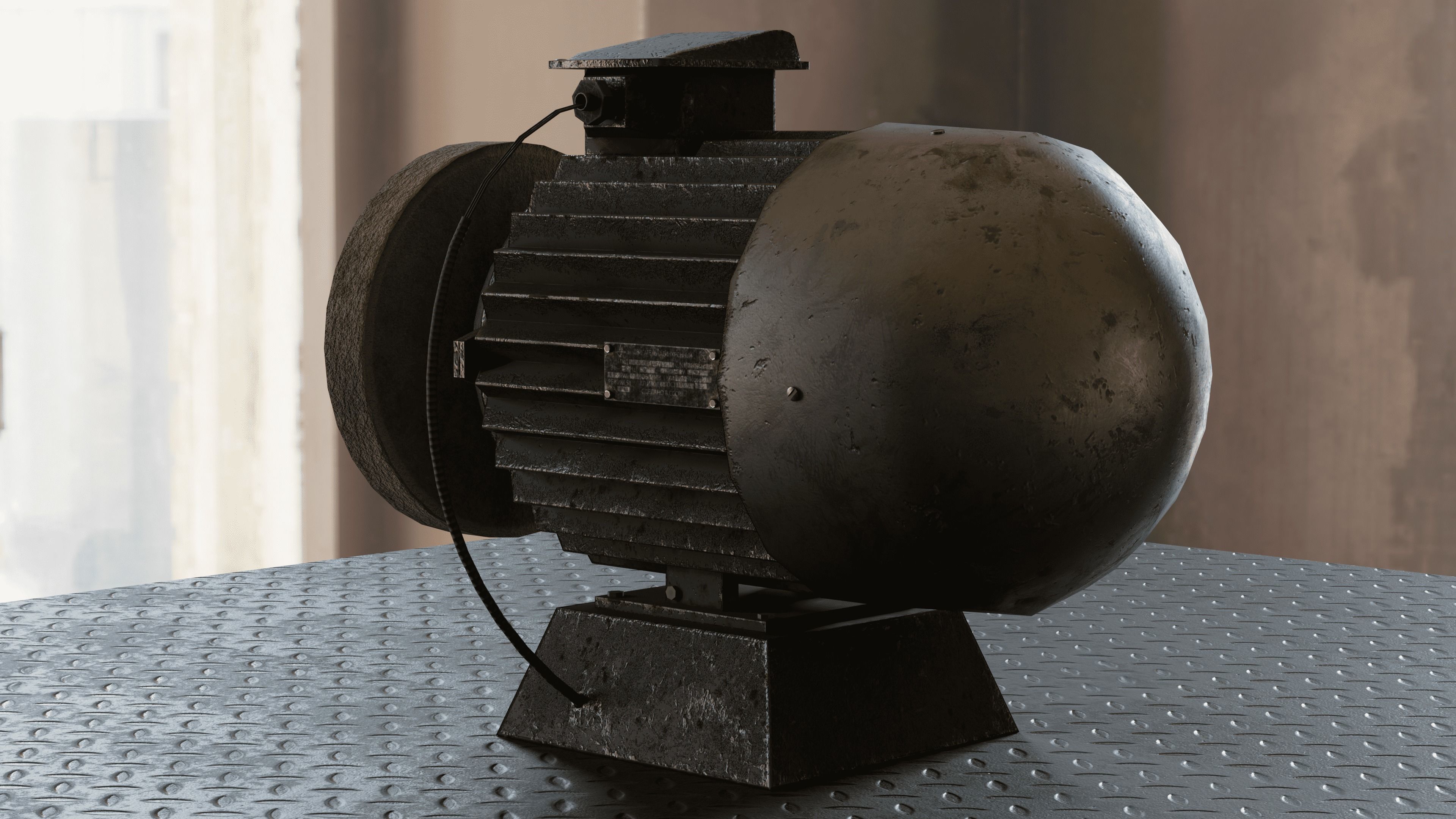 USSR Grinding Motor 4K 3D model_1