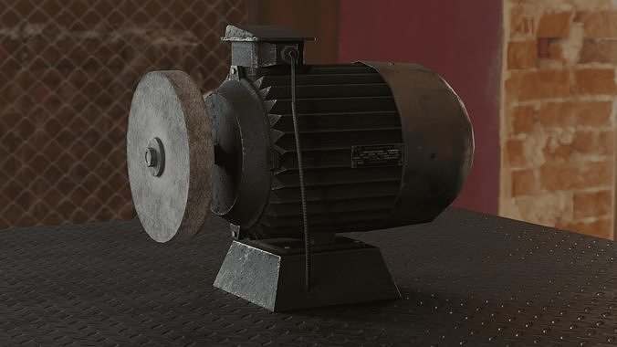 USSR Grinding Motor 4K 3D model