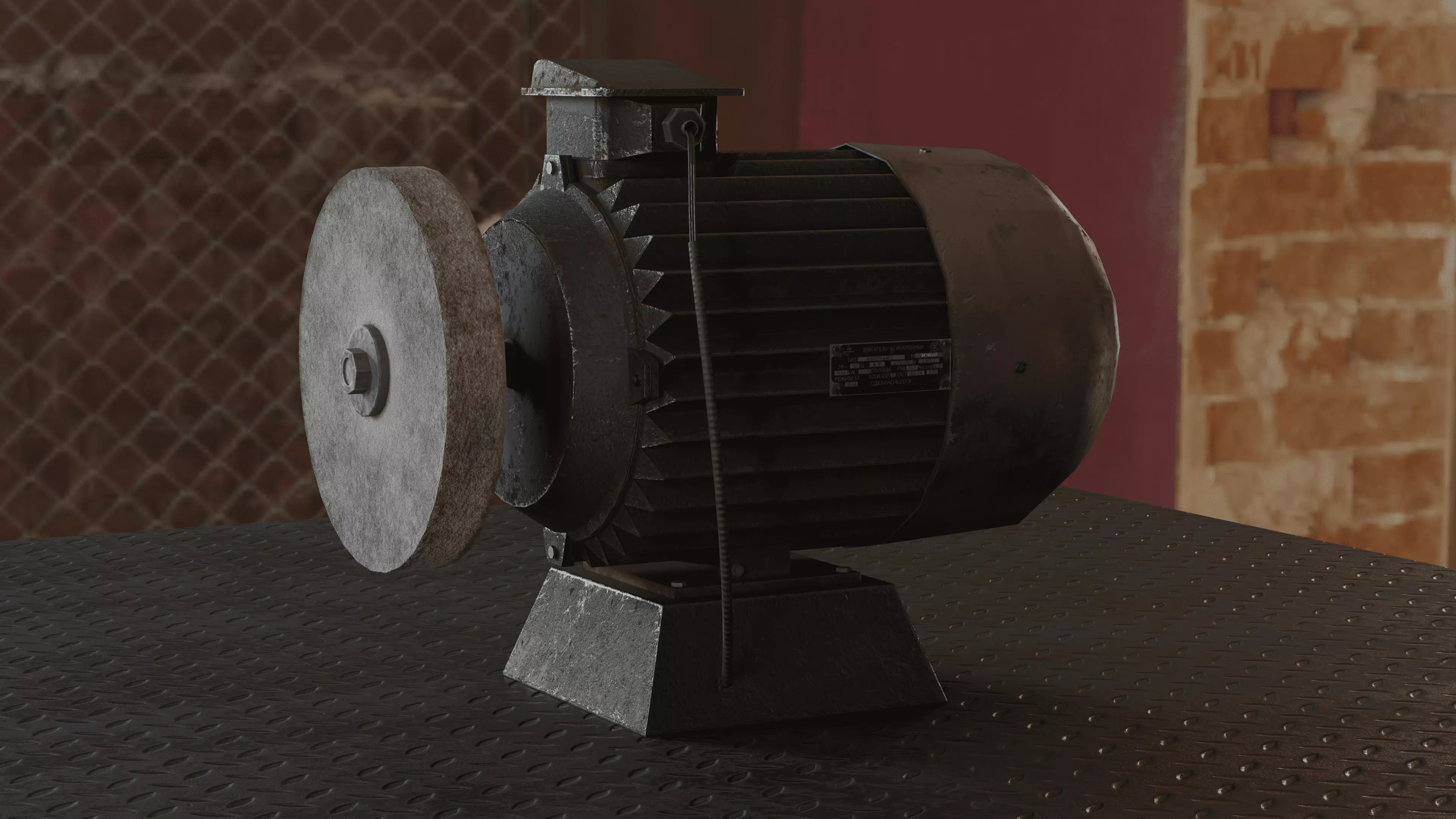 USSR Grinding Motor 4K 3D model_0