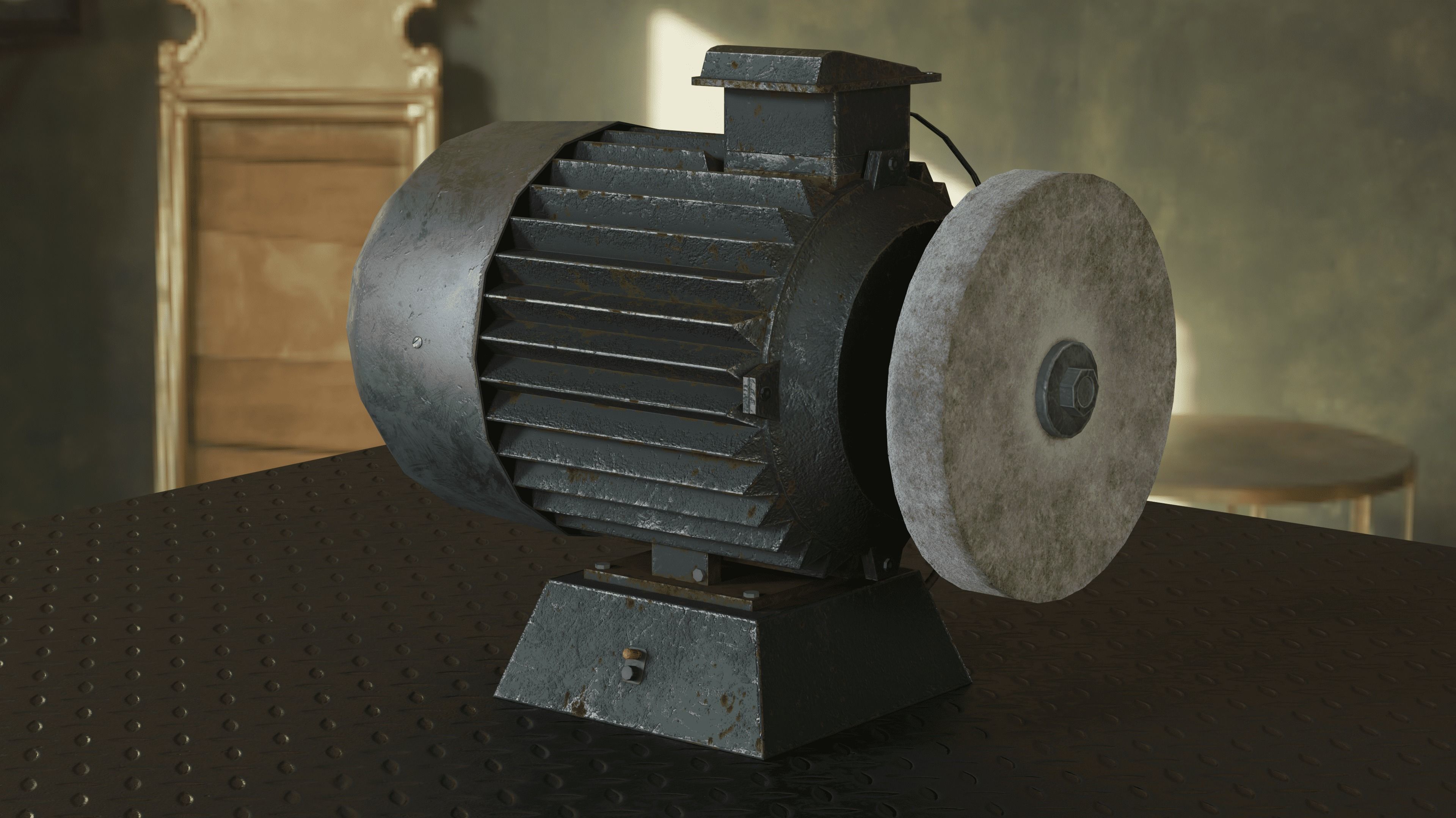 USSR Grinding Motor 4K 3D model_3
