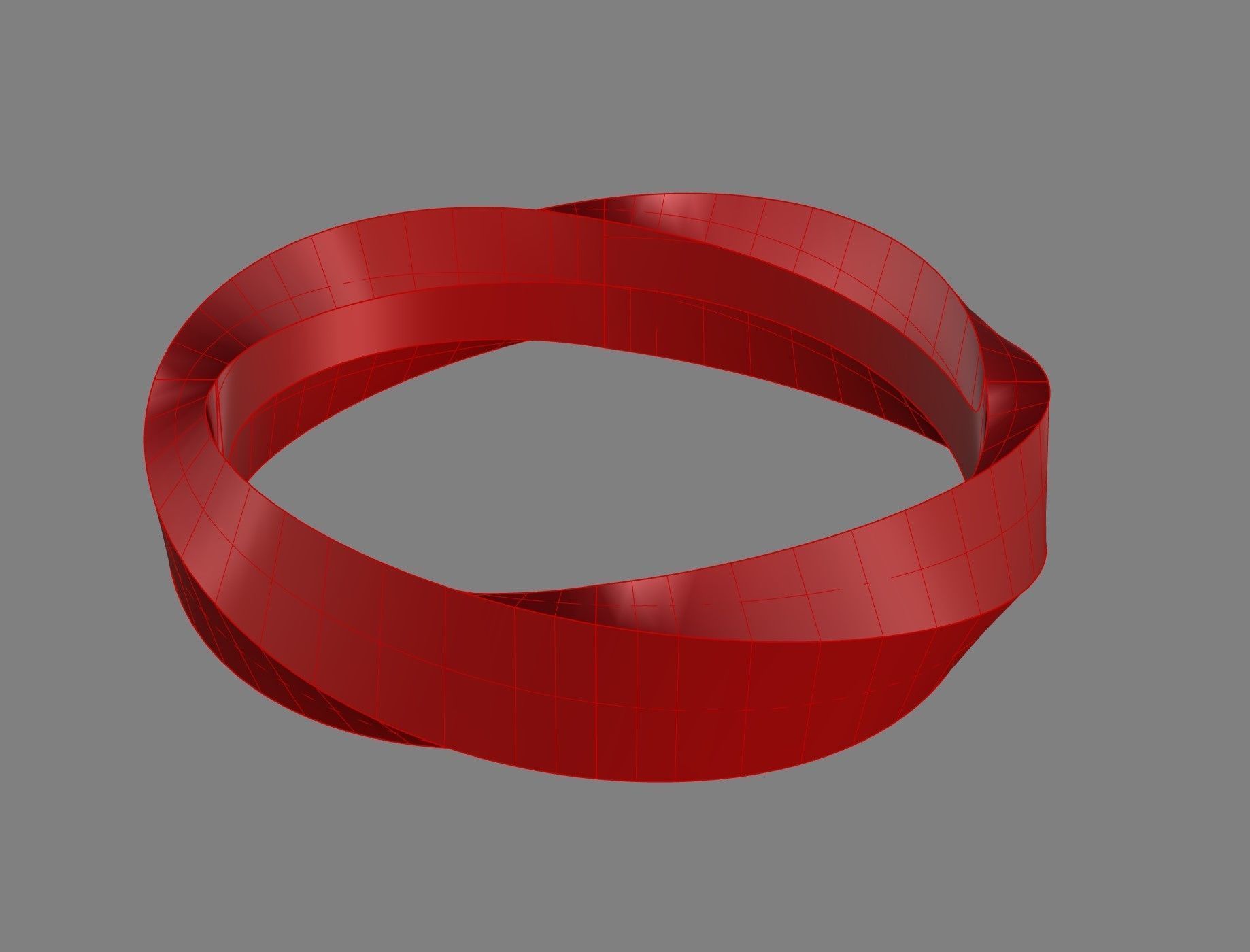 Mobius wedding ring 3D print model_11