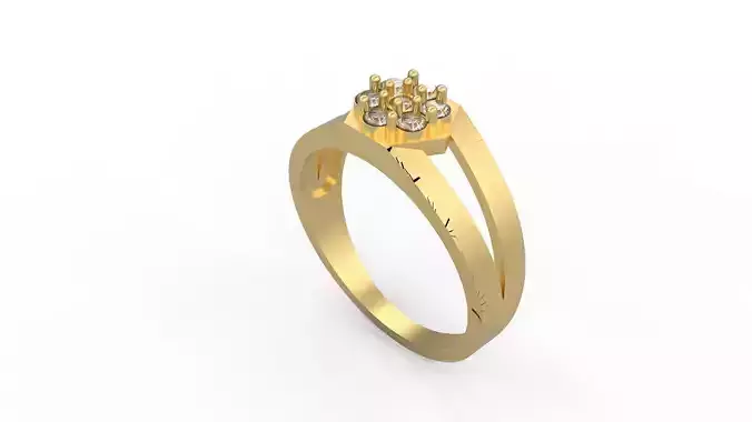 Woman Solitaire Ring 411