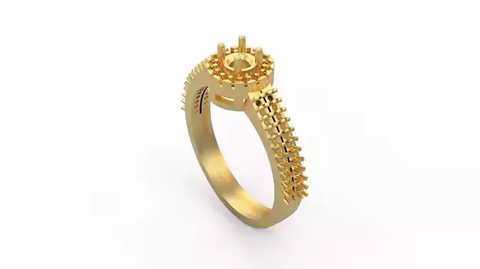 Woman Solitaire Ring 421